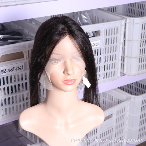 Brazilian Hair  Straight T Part Lace Closure 13x4 HD Human Hair Swiss Lace Closure Transparent Middle Part Closures